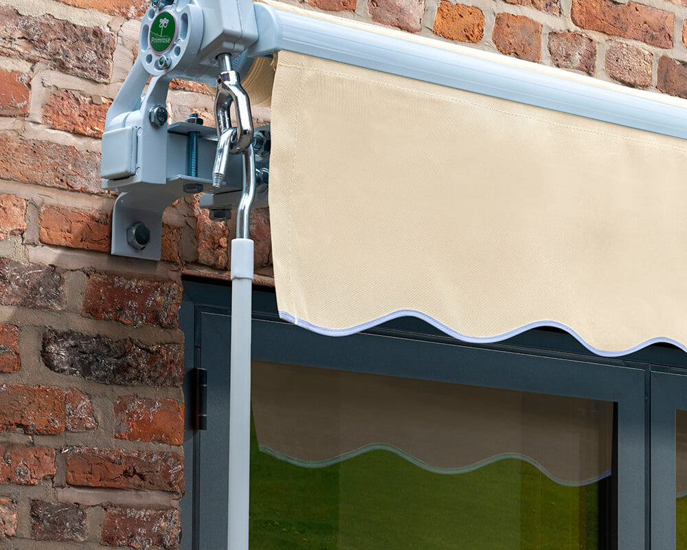 2.5m Budget Manual Awning, Ivory