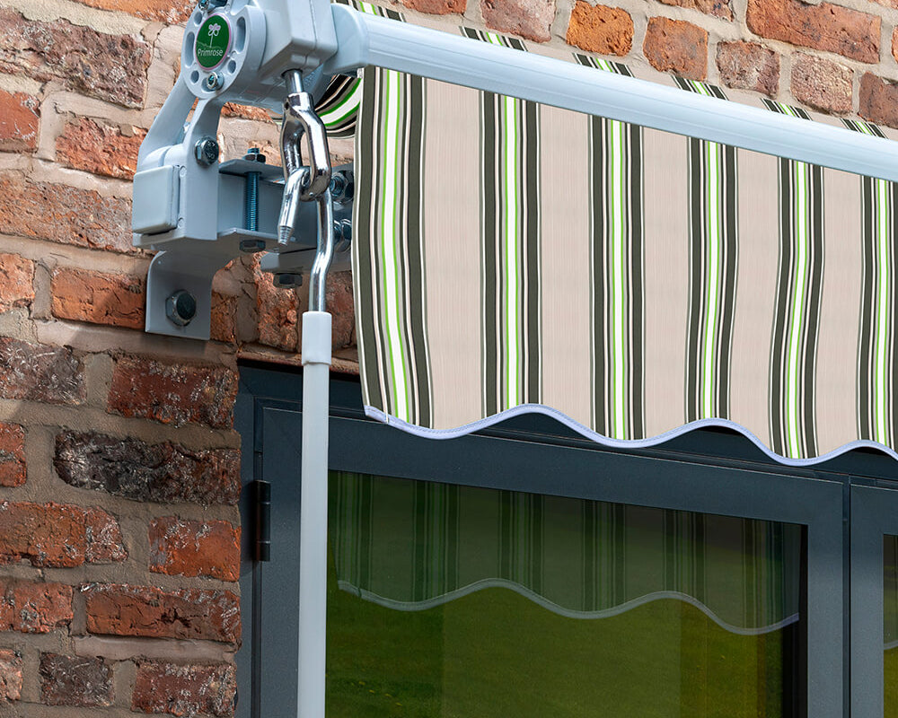 2.5m Budget Manual Awning, Multi Stripe