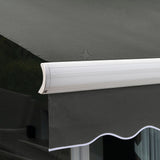 6m Full Cassette Electric Awning, Charcoal Polyester