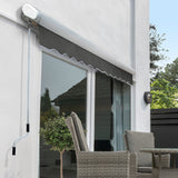 2.5m Full Cassette Electric Awning, Charcoal