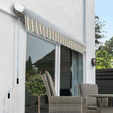 6m Full Cassette Electric Awning, Multi Stripe