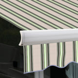 3.0m Full Cassette Electric Awning, Multi Stripe polyester