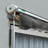 4.5m Half Cassette Electric Awning, Charcoal