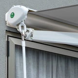 2.5m Half Cassette Electric Awning, Silver