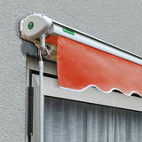 6.0m Half Cassette Electric Awning, Terracotta