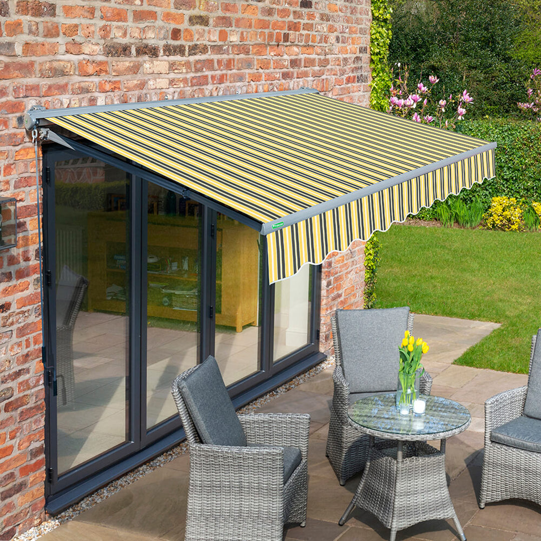Primrose Awnings | Half Cassette, Wall Mounted Patio Awning