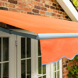 4.0m Standard Manual Awning, Terracotta