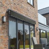3.5m Budget Manual Charcoal Awning (Charcoal Cassette)