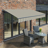 3m Budget Manual Multistripe Awning (Charcoal Cassette)