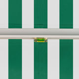 2.5m Budget Wireless Electric Awning, Green and White