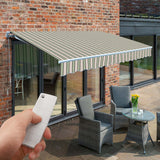 3m Budget Wireless Electric Awning, Multi Stripe