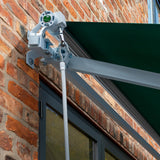 3.5m Budget Wireless Electric Awning, Plain Green