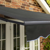 4m Standard Manual Charcoal Awning (Charcoal Cassette)