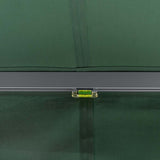 2.5m Standard Manual Plain Green Awning (Charcoal Cassette)