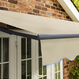 2.5m Standard Manual Ivory Awning (Charcoal Cassette)