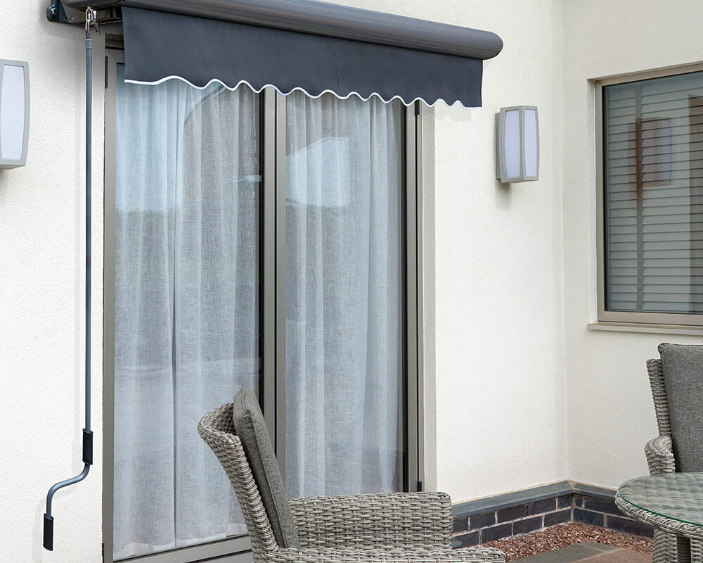 3.5m Full Cassette Manual Charcoal Awning (Charcoal Cassette)