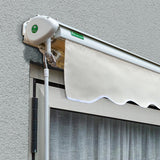 4.5m Half Cassette Electric Awning, Ivory