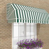 1.2m Dutch Canopy Green and White Awning
