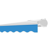 3.5m Half Cassette Manual Awning, Azure Blue