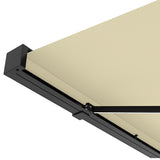 3.0M Deluxe Wireless Full Cassette Electric Awning With Lights (Charcoal Cassette) | Ivory