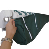 2.5m Plain Green Protective Awning Rain Cover / Storage Bag
