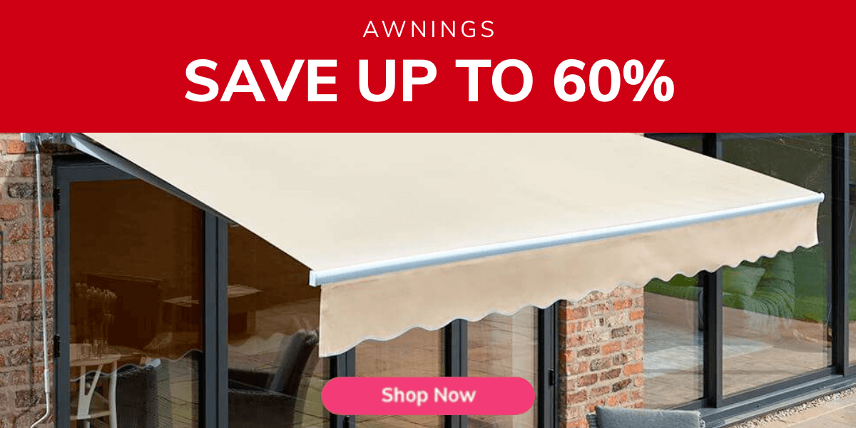 Save up to 60% on selected Awnings - limited time offer