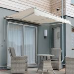 2.5m Half Cassette Electric Patio Awning, Ivory