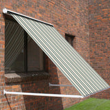 2.0m Half Cassette Drop Arm Awning, Multi Stripe