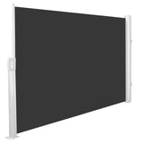 1.6m Patio Wind Break Full Cassette Manual Side Shade Charcoal Awning