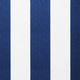 Blue and white polyester cover for 2.5m x 2m awning includes valance