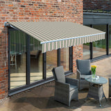 3.5m Budget Manual Awning, Multi Stripe