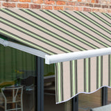 2.5m Budget Manual Awning, Multi Stripe