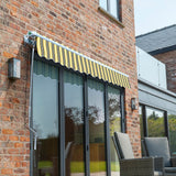 2.0m Budget Manual Awning, Yellow and Grey