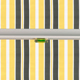 2.0m Budget Manual Awning, Yellow and Grey