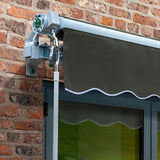 4m Budget Manual Awning, Charcoal