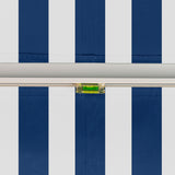 4.0m Budget Manual Awning, Blue and White