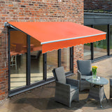 3.5m Budget Manual Awning, Terracotta