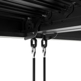 6m x 3m Deluxe Charcoal Pergola with Louvered Shutter Roof by Primrose Living