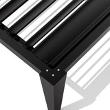 6m x 3m Deluxe Charcoal Pergola with Louvered Shutter Roof by Primrose Living