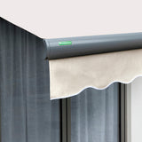 3.5m Full Cassette Manual Ivory Awning (Charcoal Cassette)