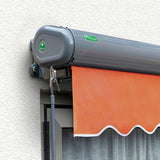3m Full Cassette Manual Terracotta Awning (Charcoal Cassette)