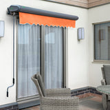 3m Full Cassette Manual Terracotta Awning (Charcoal Cassette)