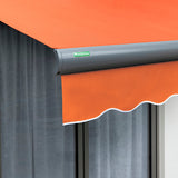 3m Full Cassette Manual Terracotta Awning (Charcoal Cassette)