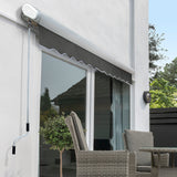 5.0m Full Cassette Manual Awning, Charcoal Polyester