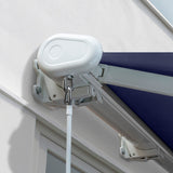 4.0m Full Cassette Electric Awning, Plain Dark Blue