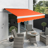 4.5m Full Cassette Manual Awning, Terracotta