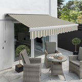 2.5m Full Cassette Electric Awning, Multi Stripe