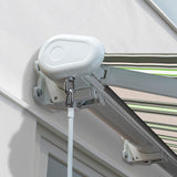 3.5m Full Cassette Electric Awning, Multi Stripe