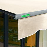 3.5m Half Cassette Electric Ivory Awning (Charcoal Cassette)