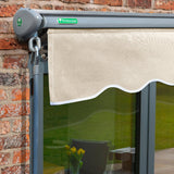 3.5m Half Cassette Electric Ivory Awning (Charcoal Cassette)